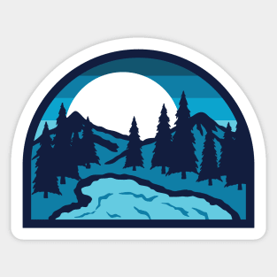 Lake Bold Sticker